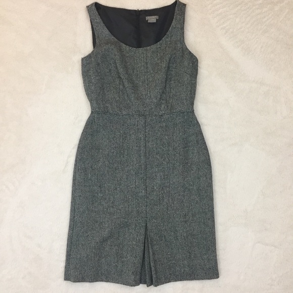 Ann Taylor Dresses & Skirts - Ann Taylor Gray Herringbone Sleeveless Dress 00P